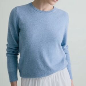 Quince Light Blue Crew Neck Sweater